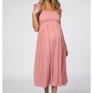 Pinkblush tie shoulder maternity dress